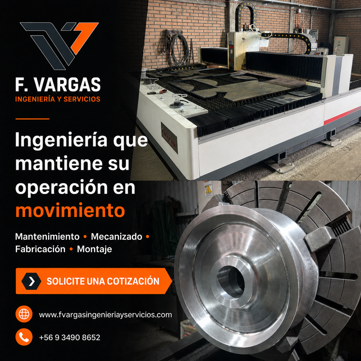 F. Vargas Ingeniería y Servicios: mantenimiento, mecanizado, fabricación y montaje